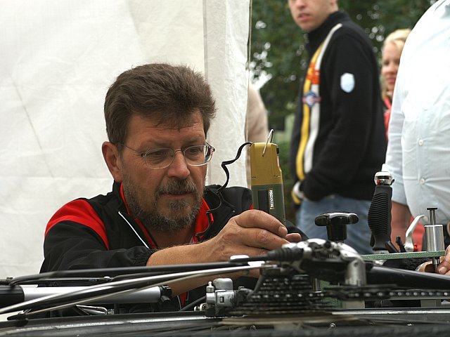 Robert Burkhardt war den ganzen Tag mit der Fahrradkodierung besch�ftigt!