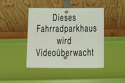 Warnung an Diebe
