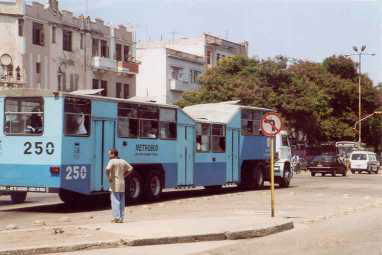 PNV in Havanna - vis zu 300! Passagiere passen in diesen Bus